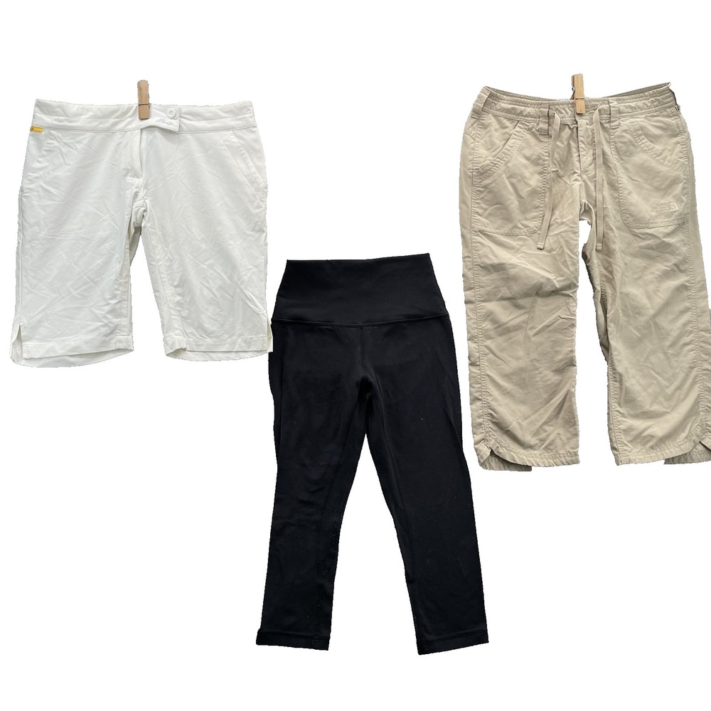 The North Face Lululemon Pants LOT 3 Women's 4 Capri Legging‎ Bermuda Y2k Hiking